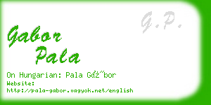 gabor pala business card